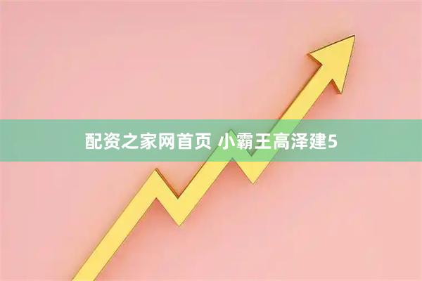 配资之家网首页 小霸王高泽建5